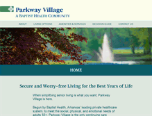 Tablet Screenshot of parkwayvillagear.com